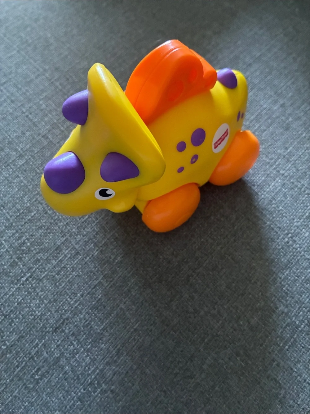 Fisher-Price Yellow, Purple & Orange Dino Push Toy